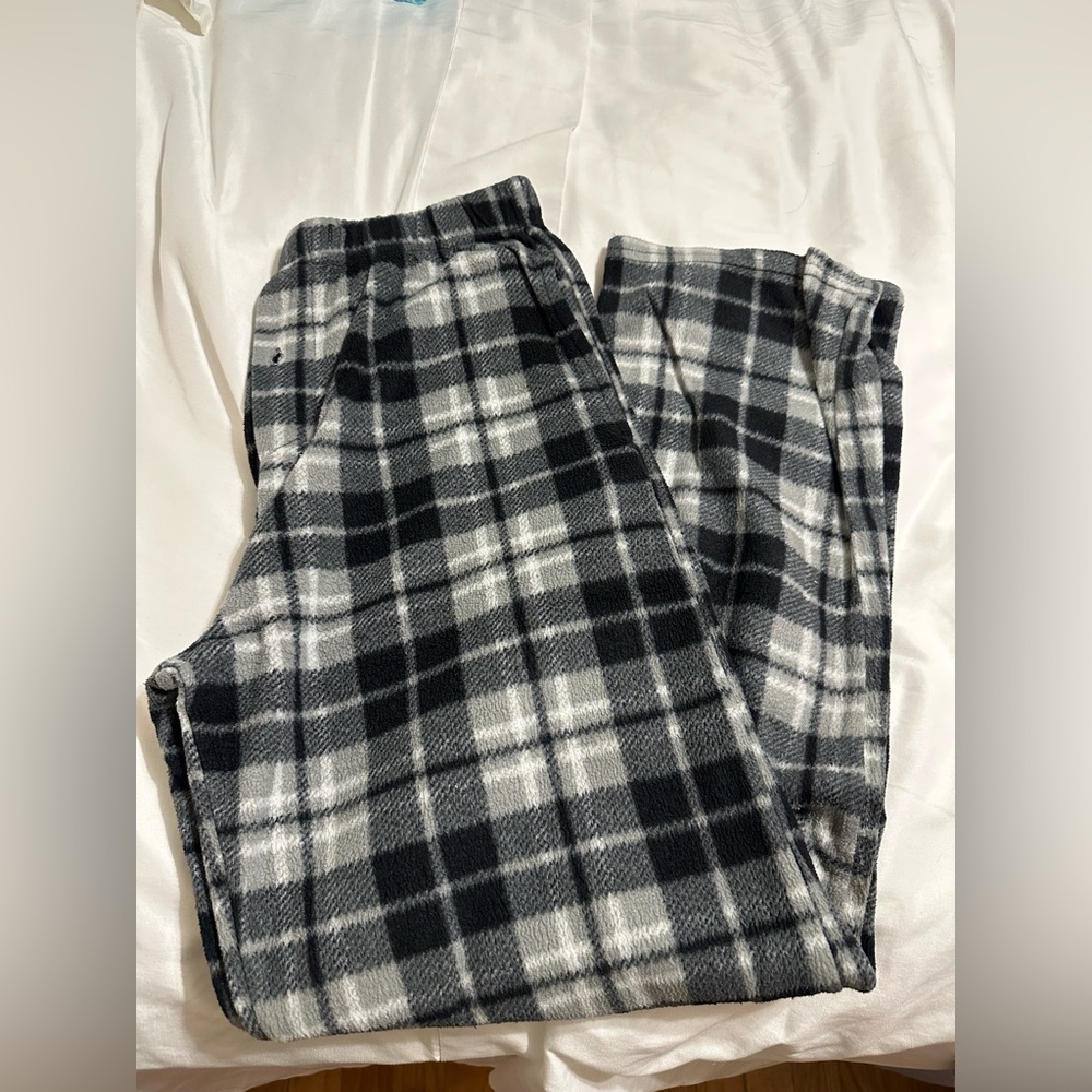 Mens Plaid Pajama Pants Size Medium